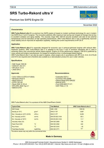 SRS Turbo Rekord ultra V