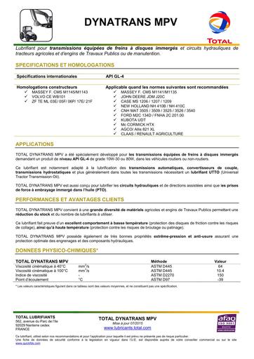 Total DYNATRANS MPV FT TOT