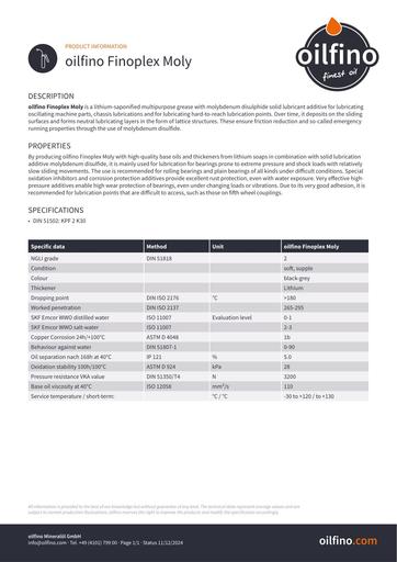 Oilfino Finoplex Moly
