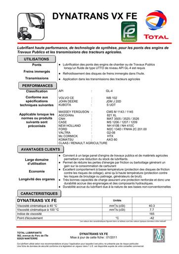 Total DYNATRANS VX FE (fr)