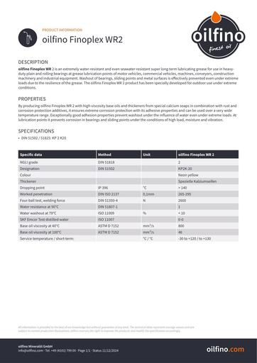 Oilfino Finoplex WR2