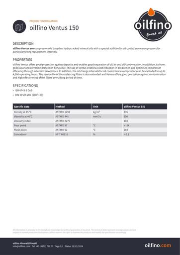 Oilfino Ventus 150